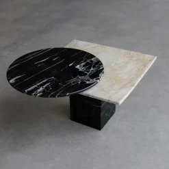 Tavolino SST031 in Quarzite Cristallo e Portoro Silver*Stone Stackers Online