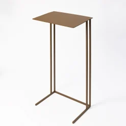 Tavolino Thabit in acciaio marrone*Splot Design Outlet