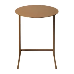 Tavolino Thabit rotondo in acciaio marrone*Splot Design Sale