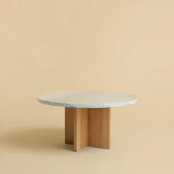 Tavolino Tinian Terrazzo Carrara e Durmast*Lebanto Clearance