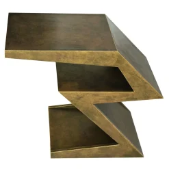 Tavolino Zago in Legno e Bronzo Brunito*Cupioli Online