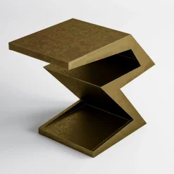 Tavolino Zago in Legno e Bronzo Brunito*Cupioli Online