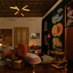 Tavolino Zago in Legno e Bronzo Brunito*Cupioli Online