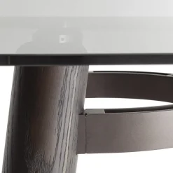 Tavolo Arco in vetro fumé e rovere Laguna*Morica Design Clearance