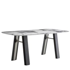 Tavolo Bridge Patagonia effetto marmo e rovere*Morica Design