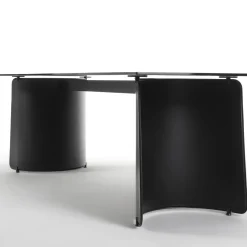 Tavolo Butterfly in Vetro Nero*Enrico Pellizzoni