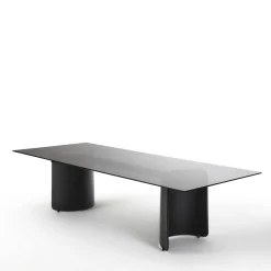 Tavolo Butterfly in Vetro Nero*Enrico Pellizzoni