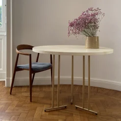 Tavolo Camilla in Pergamena Bianco*mg12 by Monica Geronimi New