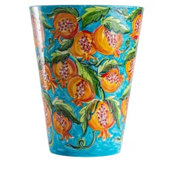 Tavolo con decoro Melagrana in ceramica*Fratelli Bevilacqua Outlet