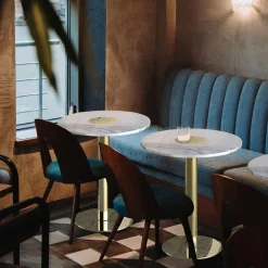 Tavolo da bistrot in ottone Coccaro di RandD monitillo1980*Monitillo 1980 Sale