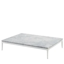 Tavolo da caffè per esterni Stiletto Basso in marmo Super White*Versace Home Outlet