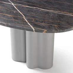 Tavolo da pranzo Armut con piano in marmo Boschetto Nero*Sitia Discount