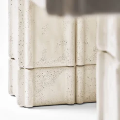 Tavolo da Pranzo Bianco Riva di Patricia Urquiola*Cimento