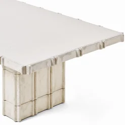 Tavolo da Pranzo Bianco Riva di Patricia Urquiola*Cimento