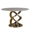 Tavolo da pranzo Cerberus con piano in marmo Onyx Gold*Villari Best