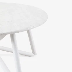 Tavolo da pranzo da esterno Uni 150 in marmo bianco*Veltha Outdoor Stone Design Best