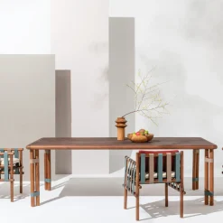 Tavolo da pranzo grande per esterni Lignes in legno*Il Giardino di Legno Outlet