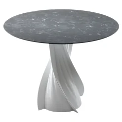 Tavolo da pranzo in bioplastica grigio e bianco Soho Reverse*Elli Discount