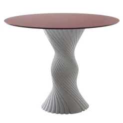 Tavolo da pranzo in bioplastica bianco e rosso Tork Design di Karim Rashid*Elli Discount