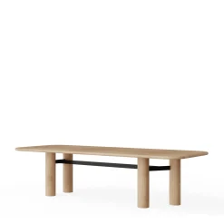 Tavolo da pranzo in legno di rovere naturale Ares RN*Ultramobili Sale