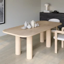 Tavolo da pranzo in legno di rovere naturale Ares RN*Ultramobili Sale