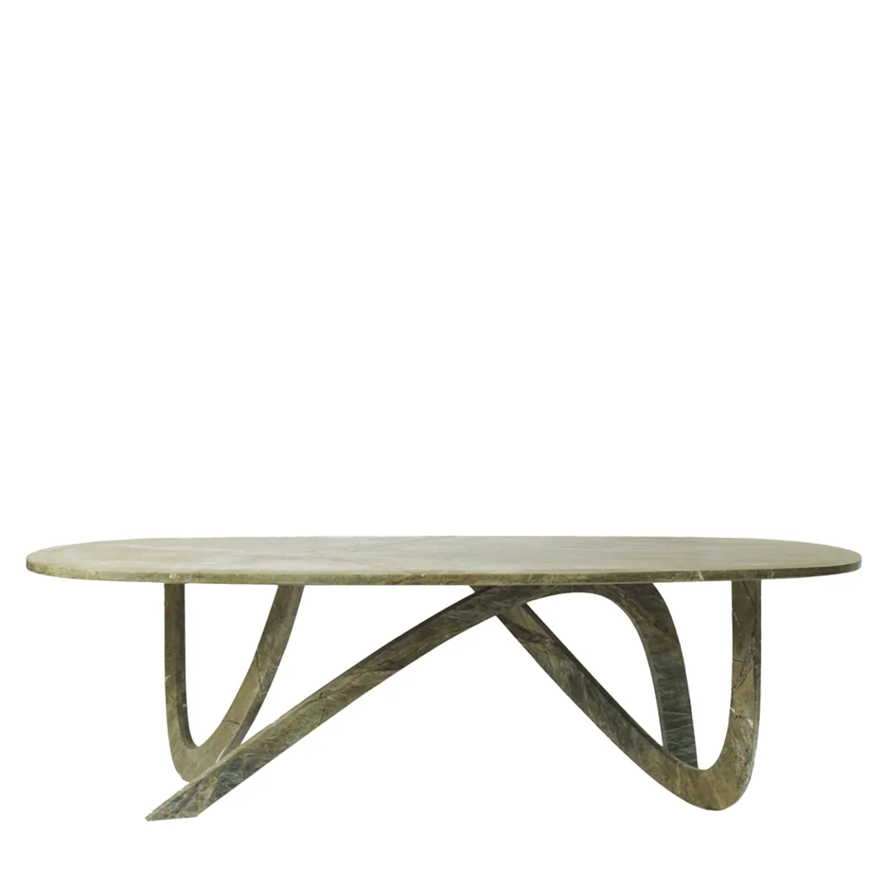 Tavolo da pranzo in marmo verde Fleur*dAM Atelier Clearance