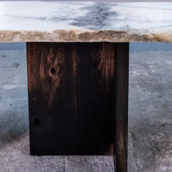 Tavolo da pranzo in marmo e legno di rovere Candoglia Candoglia*Riccardo Monte Discount