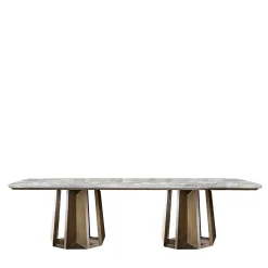 Tavolo da pranzo Kandinsky in marmo calacatta oro di Massimiliano Raggi*Casamilano Online