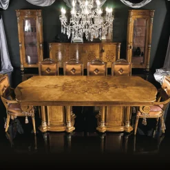 Tavolo da pranzo Nabucco con 2 gambe a piedistallo*Bianchini Hot