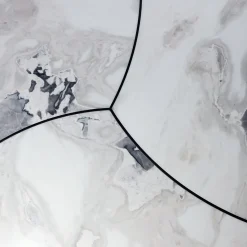 Tavolo da pranzo Petali con piano in marmo bianco Dover*Garbarino Collections Discount