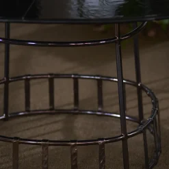 Tavolo da pranzo quadrato Dolmen di Margherita Rui*Dante Negro Outlet