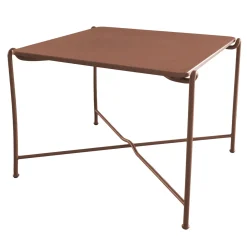 Tavolo da pranzo quadrato Corda in ferro per esterni*Dante Negro Online