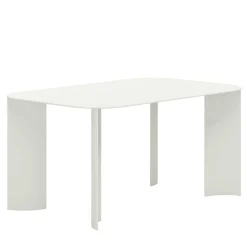 Tavolo da Pranzo Quadrato Piccolo India in Metallo Bianco per Esterni*Marco Ripa Discount