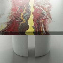 Tavolo da pranzo rettangolare in legno policromo Vitae*Cupioli Best