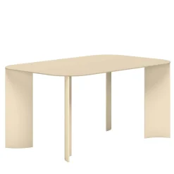 Tavolo da Pranzo Rettangolare Medio India in Metallo Giallo Chiaro per Esterni*Marco Ripa Outlet