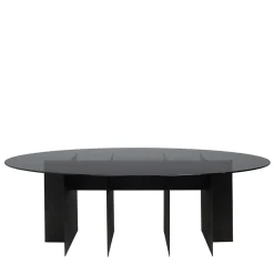 Tavolo da pranzo Roy Oval Black di Filippo Montaina*Chelini Hot
