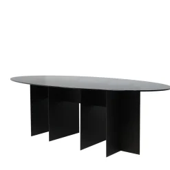 Tavolo da pranzo Roy Oval Black di Filippo Montaina*Chelini Hot