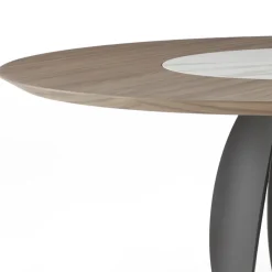 Tavolo da pranzo Tulipano in noce Canaletto e ceramica Calacatta*Morica Design Hot