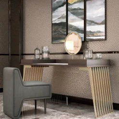 Tavolo da toilette Hamptons in metallo di Giannella Ventura*Inedito / Asnaghi Clearance