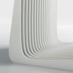 Tavolo ovale Layer in cristallo e bianco di Franco Poli*BBB Italia Clearance