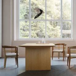 Tavolo rettangolare Aero in legno d'acero di Franco Poli*Morelato Discount