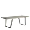 Tavolo rettangolare in acciaio Japan di Franco Poli*BBB Italia Outlet