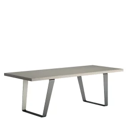 Tavolo rettangolare in acciaio Japan di Franco Poli*BBB Italia Outlet