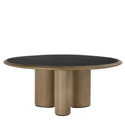 Tavolo rotondo Diamante in marmo Durmast & Sahara Noir*Durame Online