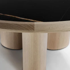 Tavolo rotondo Diamante in marmo Durmast & Sahara Noir*Durame Online