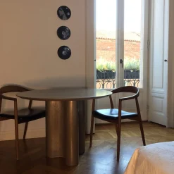 Tavolo rotondo Giorgia Liquid Bronze*mg12 by Monica Geronimi Best