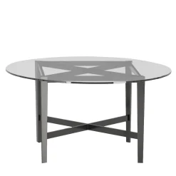 Tavolo rotondo in cristallo Luigi Filippo di M. Laudani & M. Romanelli*BBB Italia Outlet