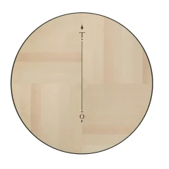 Tavolo rotondo in legno d'acero Nord Sud*Morelato Hot