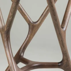 Tavolo rotondo Joyce in legno e vetro*Morelato Online