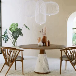 Tavolo rotondo Marilyn di Libero Rutilo*Morelato Sale